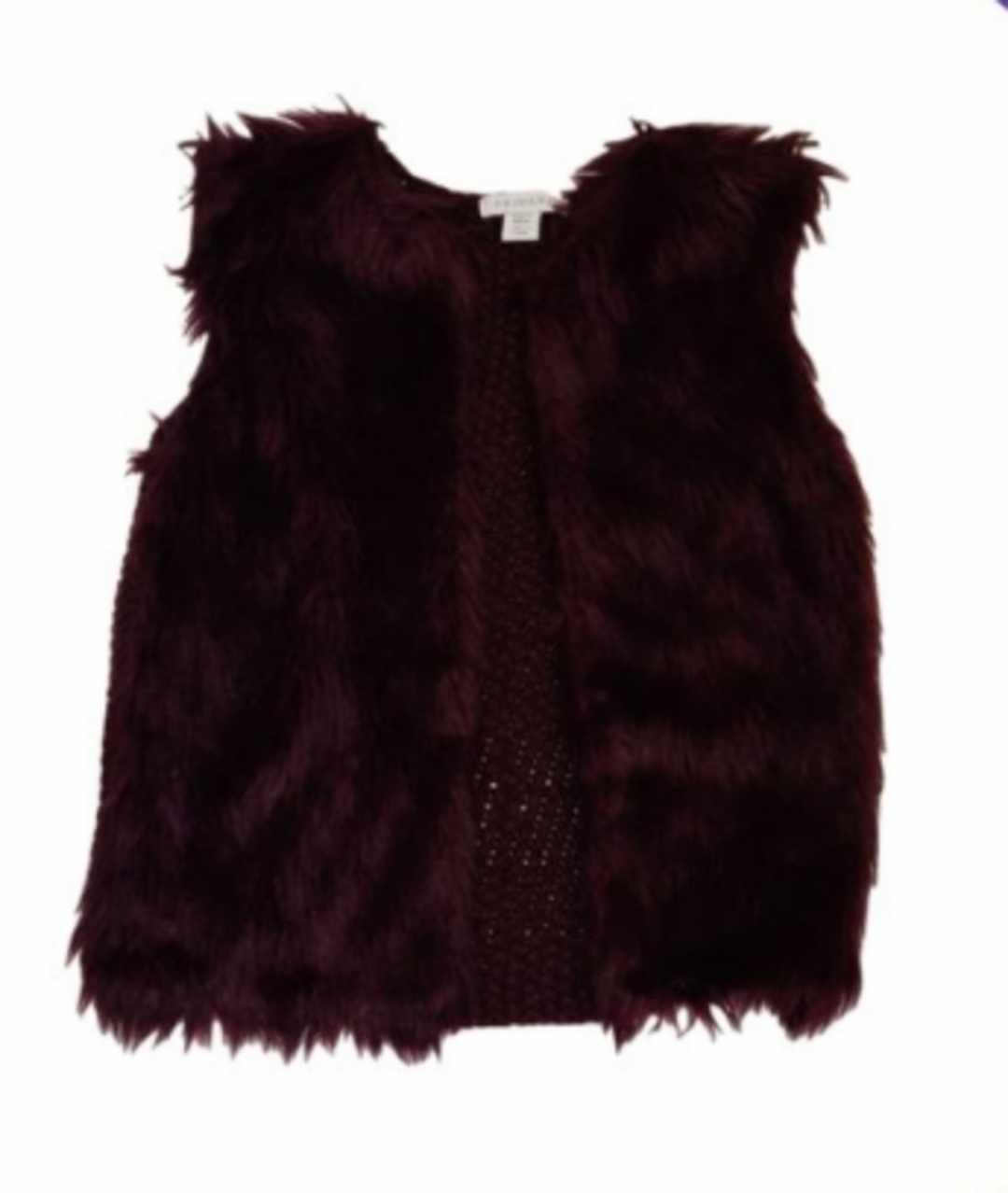 PRIMARK Fluffy Gilet Girls 6-7 Years