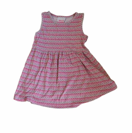 PRIMARK Pink Pattern Dress Girls 6-7 Years