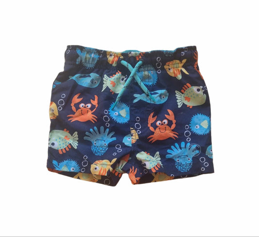 NUTMEG Sea Creature Swim Shorts Boys 18-24 Months