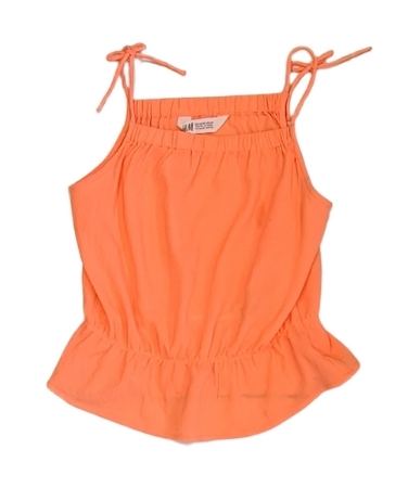 H&M Orange Strap Top Girls 9-10 Years