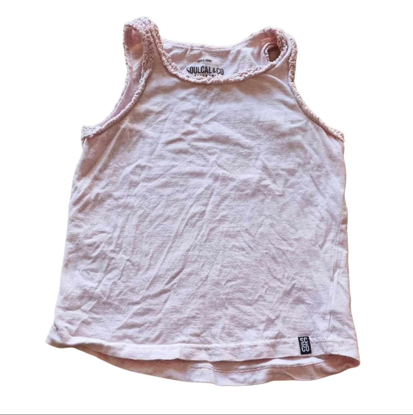 SOUL And Cal Pink Vest Top Girls 4-5 Years