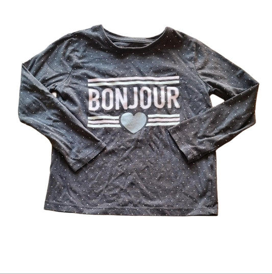 PRIMARK 'Bonjour' Top Girls 4-5 Years