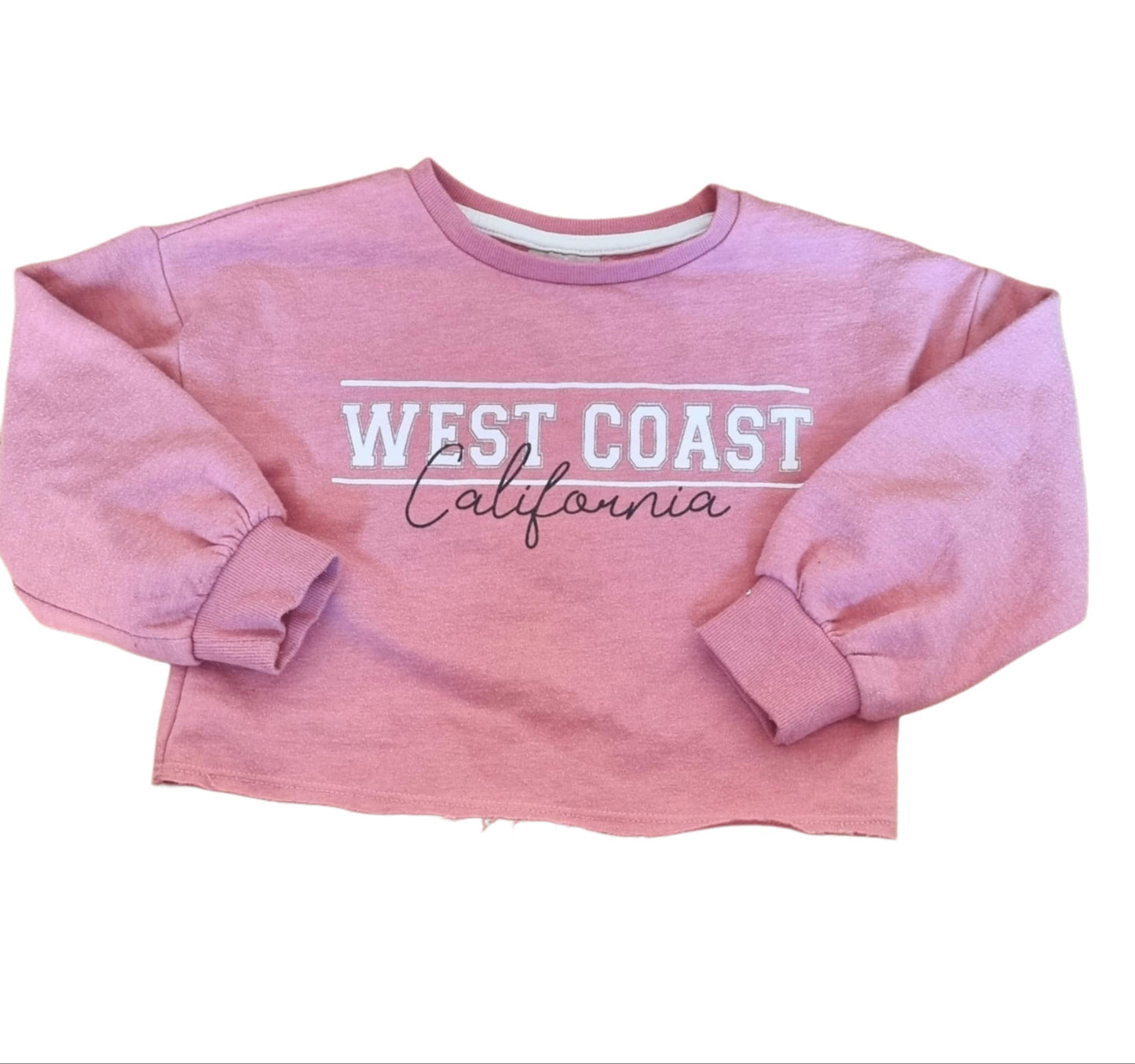 MATALAN Pink Crop Jumper Girls 4-5 Years