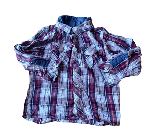 MATALAN Checked Shirt Boys 2-3 Years