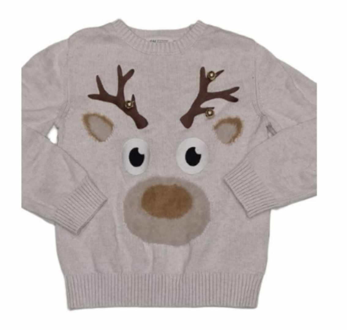 H&M Christmas Jumper Girls 6-8 Years