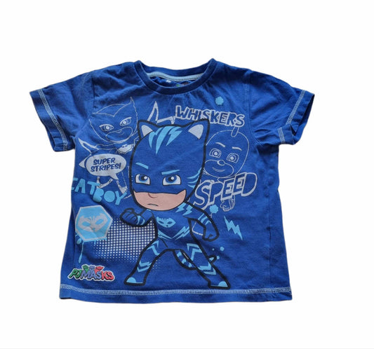 PJ Masks Blue Tee Boys 3-4 Years