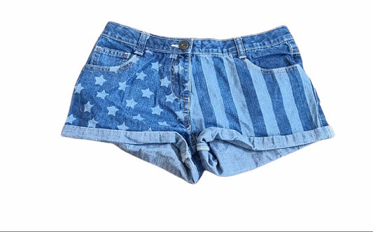 GEORGE Starry Denim Shorts Girls 10-11 Years