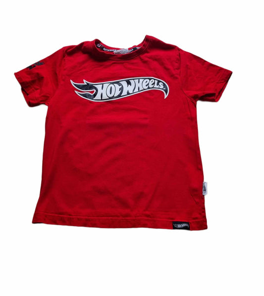 HOT WHEELS Red Tee Boys 7-8 Years