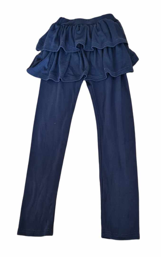 Navy Blue Leggings with Skirt Girls 9-10 Years