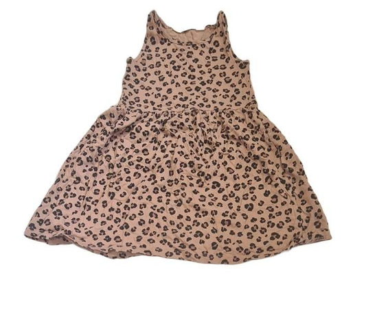 H&M Leopard Print Dress Girls 4-6 Years