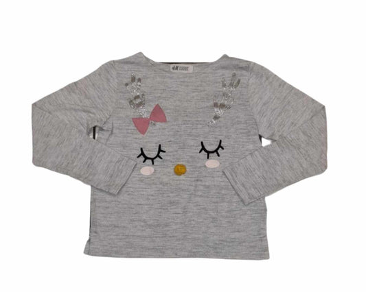 H&M Christmas Jumper Girls 6-7 Years