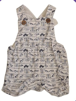 M&CO Teddy Bear Short Dungarees Boys Newborn