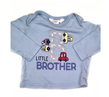 M&CO Little Brother Long Sleeve Top Boys Newborn