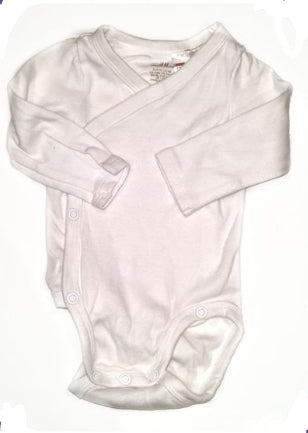 H&M White Unisex x 2 Long Sleeve Bodysuit First Size