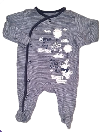 GEORGE Winnie The Pooh Sleepsuit Boys Newborn