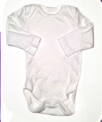 GEORGE Unisex Plain White Bodysuit Tiny Bbay