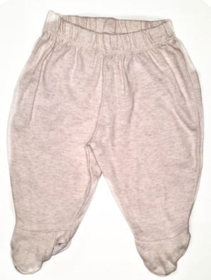 GEORGE Beige Lightweight Trousers with feet Boys Newborn