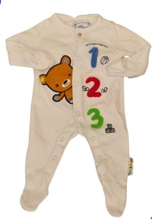 BABY CLUB 123  Unisex Sleepsuit Newborn