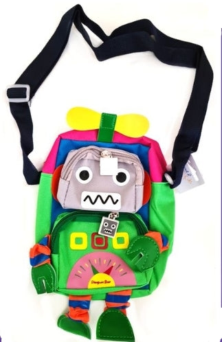 BRAND NEW M&R KIDS Green Robot Bag