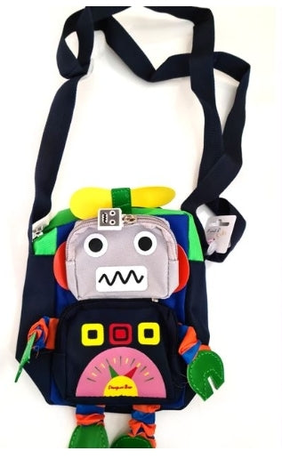 BRAND NEW M&R KIDS Navy Blue Robot Bag