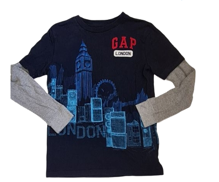 GAP 'London' Long Sleeve Top Boys 10-11 Years