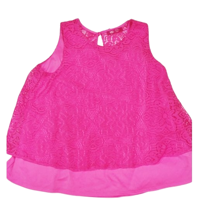 PRIMARK Hot Pink Laced Top (Girls 10-11 Years)