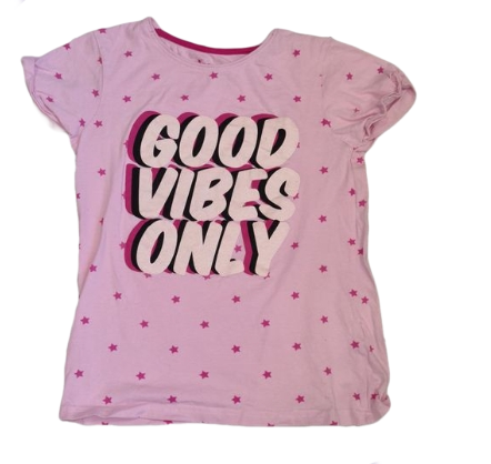 PRIMARK 'Good Vibes Only' T-Shirt (Girls 10-11 Years)