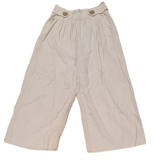 PRIMARK Beige Short Baggy Trousers Girls 9-10 Years