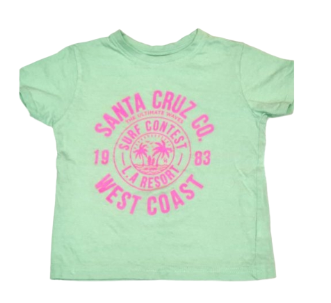 PRIMARK Light Green 'West Coast' T-Shirt Boys 3-4 Years