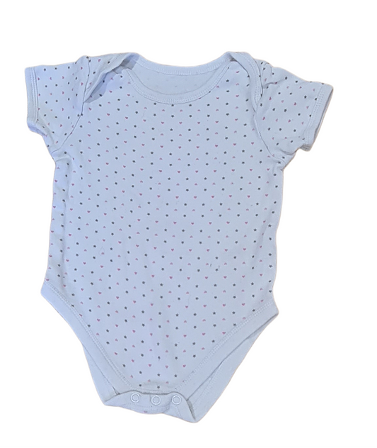 PRIMARK Hearts and Stars Baby Vest Girls 9-12 months